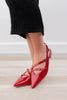 Fashion Week Strappy Pointed Toe Slingback Flats