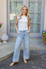 Next Level Cuffed Striped Jeans