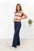 Free Spirit Retro Wide Leg Tummy Control Judy Blue Jeans