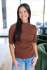 Timeless Touch Short Sleeve Mock Neck Sweater