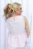 Cottage Cutie Sleeveless Peplum Top