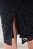 Girls Night Lace Overlay Knee Length Pencil Skirt