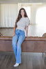 Sprinkle Party Fitted Stretch Polka Dot Top
