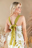 Island Petals Botanical Print Maxi Dress