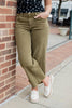 Dirty Martini Wide Leg Crop Olive Jeans *PREORDER*