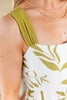 Island Petals Botanical Print Maxi Dress