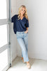 Flow Factor Split Neck Short Sleeve Ribbed V-Neck Top