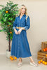Denim Diva Belted Dress