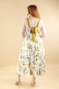 Island Petals Botanical Print A-Line Maxi Dress