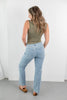 Keep It Moving Floral Print Kick Flare Jeans
