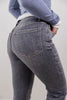 Smoke Show Gray Mid Rise Bootcut Jeans