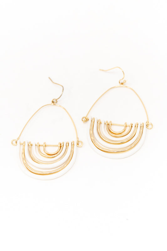 Crescent Harmony Layered Hoops