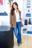 Sunrise Threads Long Sleeve Button Down Top