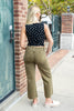 Dirty Martini Wide Leg Crop Olive Jeans *PREORDER*
