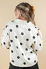 Sweet Spots Polka Dot Satin Feel Long Sleeve Blouse