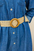Denim Diva Belted Dress