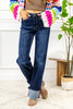 Midnight in Paris Wide Leg Super Long Jeans