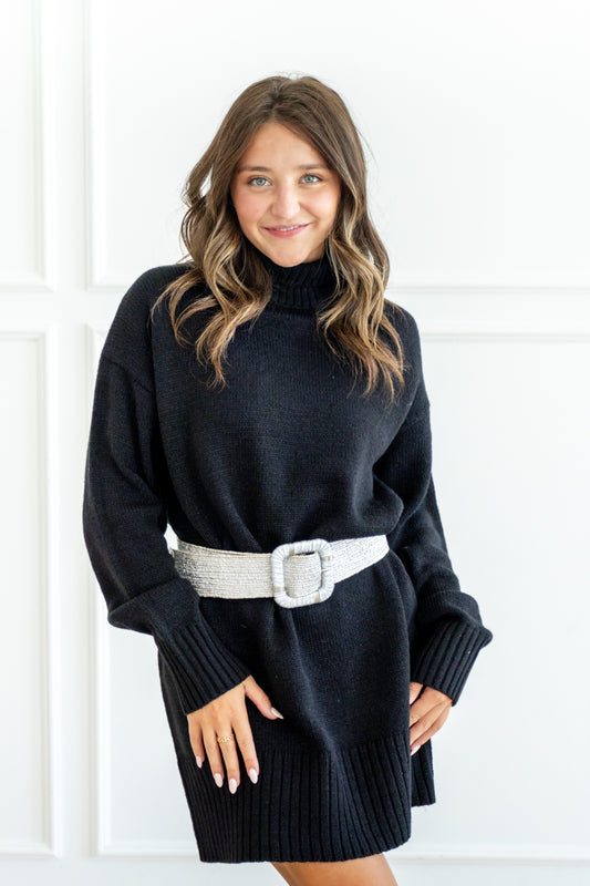 Soft Embrace Turtleneck Sweater Dress