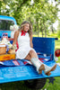 Girly Charm Solid Color Sleeveless Cotton Matching Set