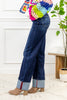 Midnight in Paris Wide Leg Super Long Jeans