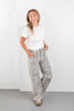 Wildly Iconic Gray Leopard Baggy Jeans