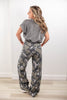 Camo-licious Cutie Camo Print Tummy Control Wide Leg Jeans