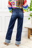 Midnight in Paris Wide Leg Super Long Jeans