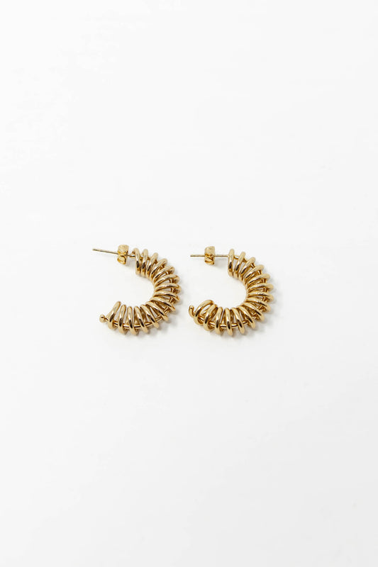 Rich Glimmer Hoop Earrings