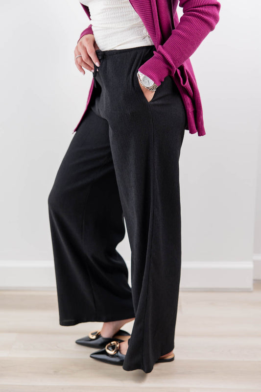 Fresh Breeze Drawstring Waist Wide Leg Pants