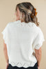 Style Me Pretty V-Neck Button Down Crochet Sweater