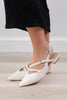 Fashion Week Strappy Pointed Toe Slingback Flats