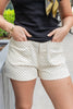 Dotted Dream Polka Dot Cotton Blend Shorts