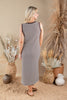 Hello Sunshine Sleeveless Striped Midi Dress