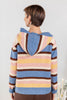 Cozy Season Striped Button Down Sweater Hoodie