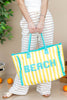 Beach Striped Tote Bag