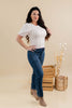 Sophisticated Soul Vertical Striped Puff Sleeve Top