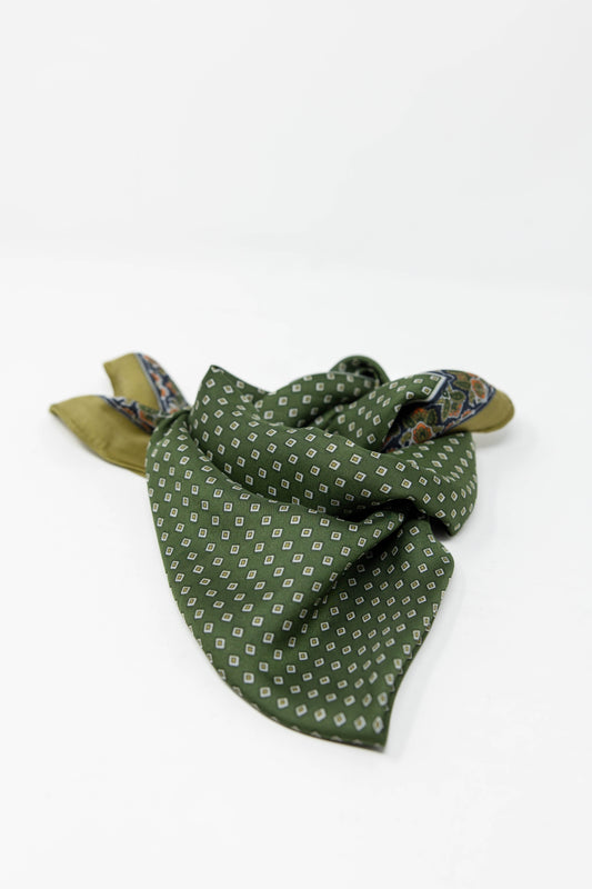 Olive Bliss Polka Dot Square Bandana