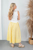 Sweet Escape Vertical Striped A-Line Midi Skirt