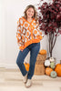Sweet Spook Halloween Argyle Button Down Cardigan Sweater