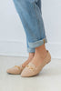 Linked Luxury Faux Suede Gold Buckle Loafer