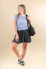 Trending Topic Vintage Wash A-Line Skort
