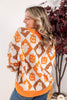 Sweet Spook Halloween Argyle Button Down Cardigan Sweater