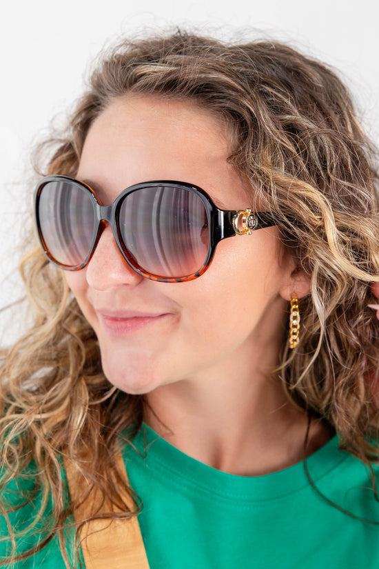 Drama Statement Oversized Round Sunglasses