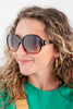 Drama Statement Oversized Round Sunglasses