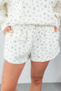 Floral Daydream Dainty Floral Terry Lounge Shorts