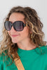 Drama Statement Oversized Round Sunglasses