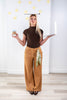 Evening Stroll Stretch Suede Wide Leg Pants