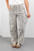 Wildly Iconic Gray Leopard Baggy Jeans