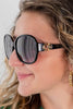Drama Statement Oversized Round Sunglasses