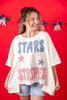 Stars And Stripes Patchwork Short Sleeve Top